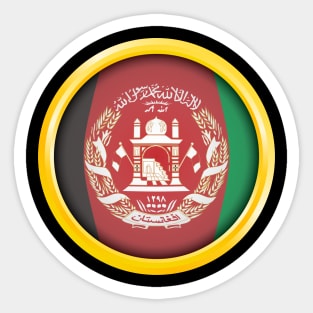 Country Flag of Afghanistan Sticker